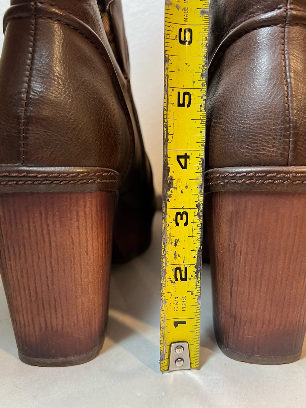 Korks Brown Platform Ankle Boots | Chunky | Boho Hippie 70s Chic | NWOT - Picture 12 of 12
